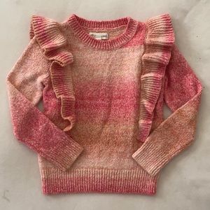 Tucker + Tate Dye Ruffle Cotton Blend Sweater
